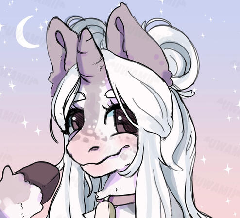 Headshot sketch + flat colour